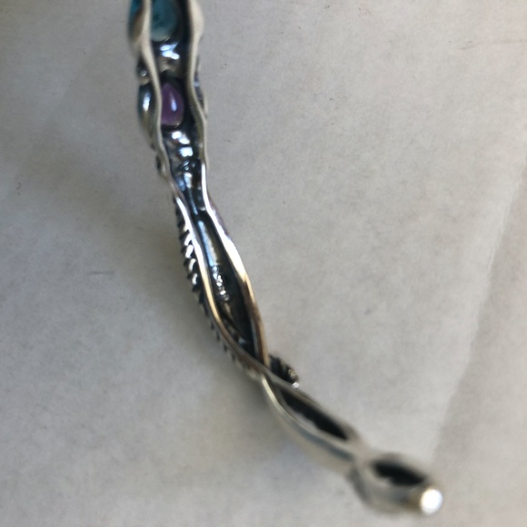 Choose ONE NWOB Sterling Cuff Gemstone Bracelet - Picture 8 of 9